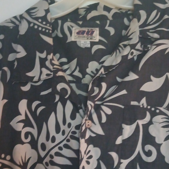 Men's Hawaiian print button down shirt 2X - Picture 2 of 5